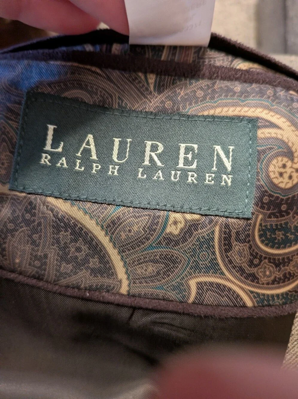 Lauren Ralph Lauren brown herringbone wool-blend sport coat Men's Size 48R